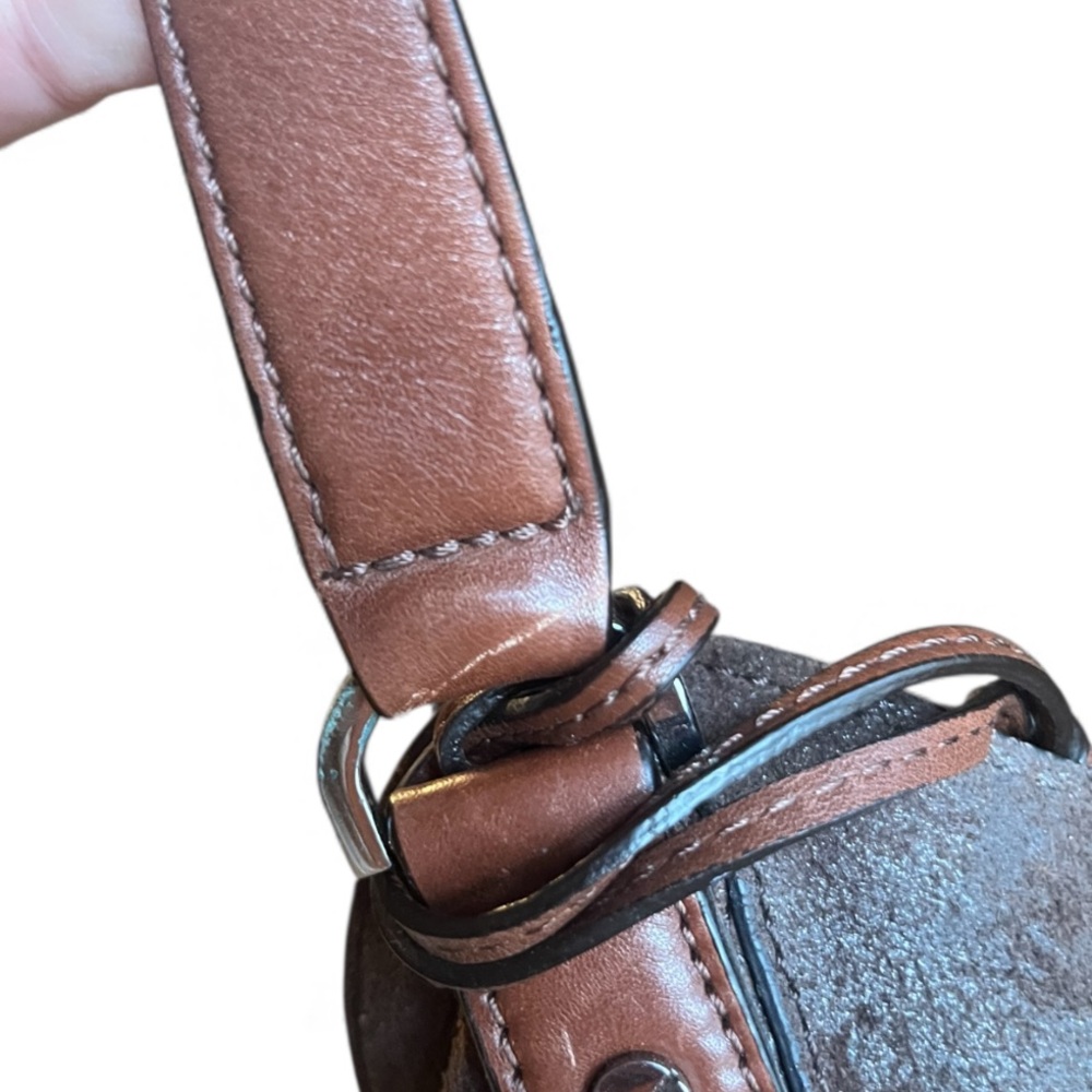 Michael Kors Brown Leather Distressed MILO Tote Bag | Vintage - Picture 9 of 10